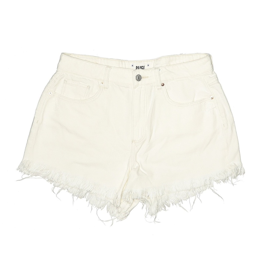 PAIGE White Denim Shorts size 29